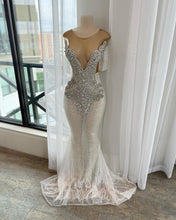 Load image into Gallery viewer, Crystal Fringe Gown
